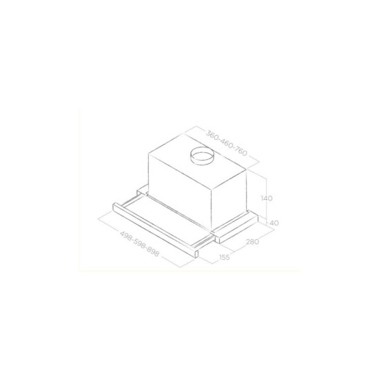 Вытяжка кухонная Elica TT14 LUX GRIX/A/90 Вытяжка кухонная Elica TT14 LUX GRIX/A/90