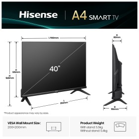 Телевізор Hisense 40A4Q