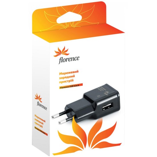 Зарядное устройство Florence USB, 2A (TC20-USB) Зарядное устройство Florence USB, 2A (TC20-USB)