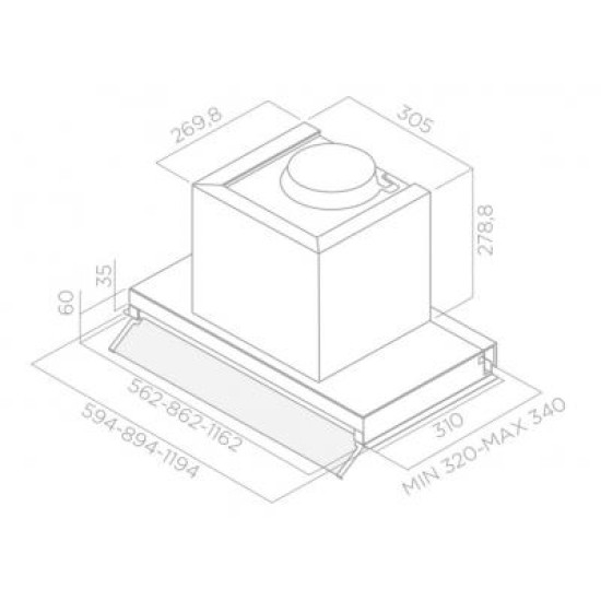 Вытяжка кухонная Elica BOX IN PLUS IXGL/A/90