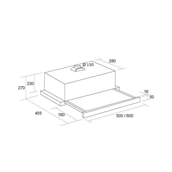 Витяжка кухонна Pyramida TL 50 (1100) IV