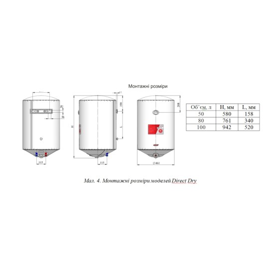 Бойлер Nova Tec Direct Dry 50 (NT-DD 50)