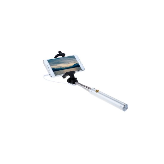 Монопод для селфи Grand-X Metallic Jack 3,5 U-крепление 170-750мм Silver (MPGJMS) Монопод для селфи Grand-X Metallic Jack 3,5 U-крепление 170-750мм Silver (MPGJMS)