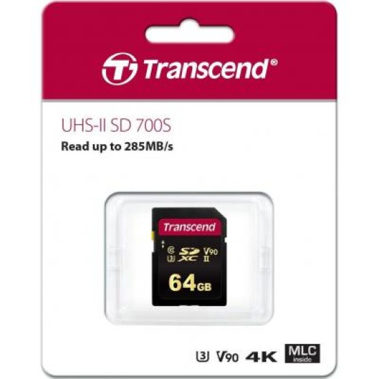 Карта пам'яті Transcend 64GB SDXC class 10 UHS-II U3 V90 MLC (TS64GSDC700S) Карта пам'яті Transcend 64GB SDXC class 10 UHS-II U3 V90 MLC (TS64GSDC700S)