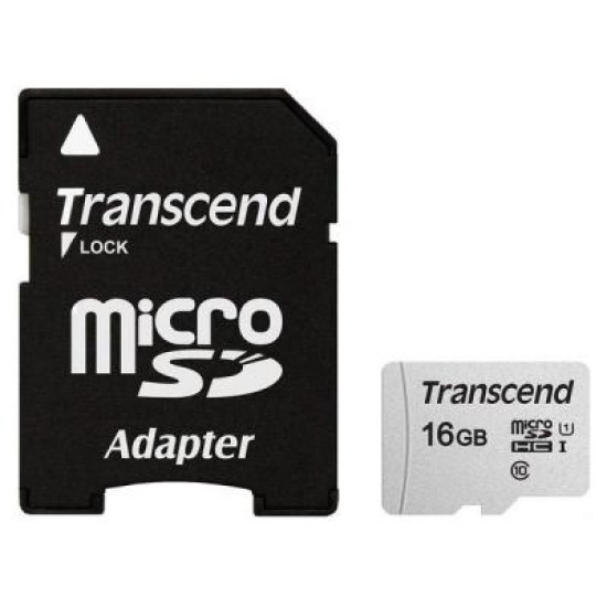 Карта пам'яті Transcend 16GB microSDHC class 10 UHS-I U1 (TS16GUSD300S-A) Карта пам'яті Transcend 16GB microSDHC class 10 UHS-I U1 (TS16GUSD300S-A)