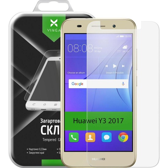 Стекло защитное Vinga для Huawei Y3 2017 (Clear) (VTPGS-Y32017) Стекло защитное Vinga для Huawei Y3 2017 (Clear) (VTPGS-Y32017)