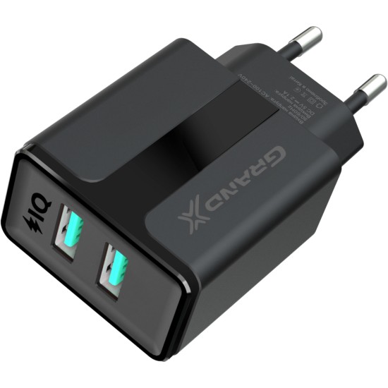 Зарядное устройство Grand-X 5V 2,1A Black + cable USB-Lightning (CH15LTB) Зарядное устройство Grand-X 5V 2,1A Black + cable USB-Lightning (CH15LTB)