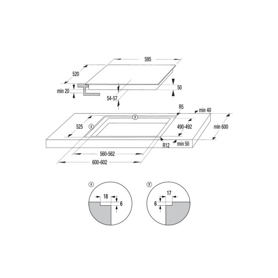 Варочна поверхня Gorenje ECT643BSC Варочна поверхня Gorenje ECT643BSC