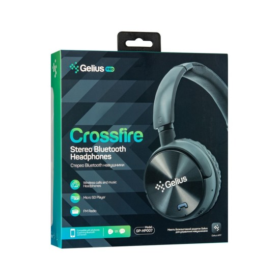 Наушники Gelius Pro Crossfire Black (GP HP-007 Black) Наушники Gelius Pro Crossfire Black (GP HP-007 Black)