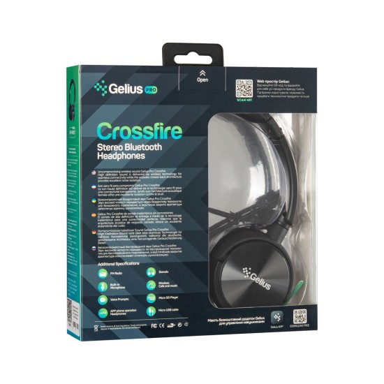 Наушники Gelius Pro Crossfire Black (GP HP-007 Black) Наушники Gelius Pro Crossfire Black (GP HP-007 Black)