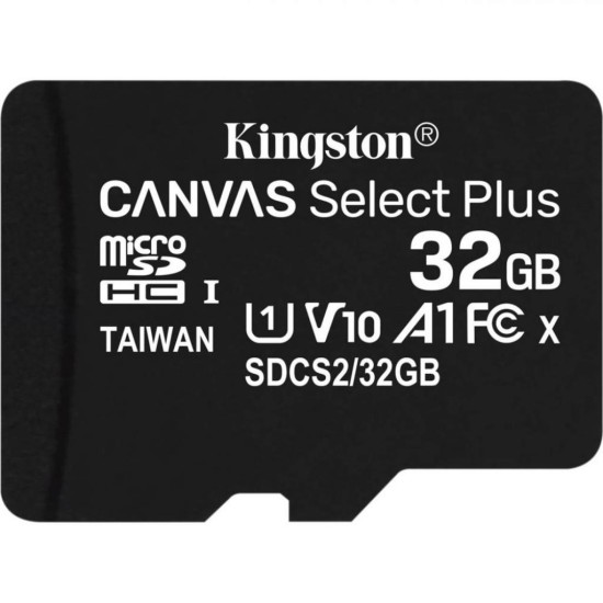 Карта пам'яті Kingston 32GB micSDHC class 10 Canvas Select Plus 100R A1 (SDCS2/32GB) Карта пам'яті Kingston 32GB micSDHC class 10 Canvas Select Plus 100R A1 (SDCS2/32GB)