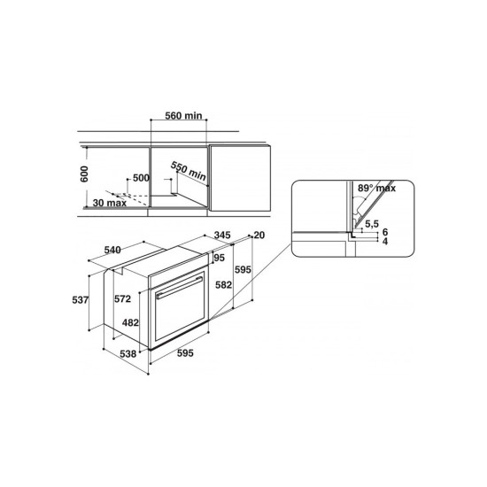 Духовой шкаф Whirlpool W9OM24S1PBSS