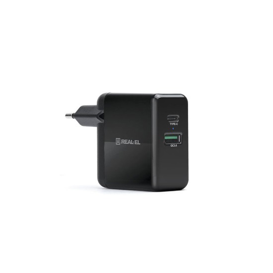 Зарядное устройство REAL-EL CH-350 black (EL123160017)