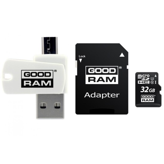Карта пам'яті Goodram 32GB microSDHC class 10 UHS-I (M1A4-0320R12) Карта пам'яті Goodram 32GB microSDHC class 10 UHS-I (M1A4-0320R12)