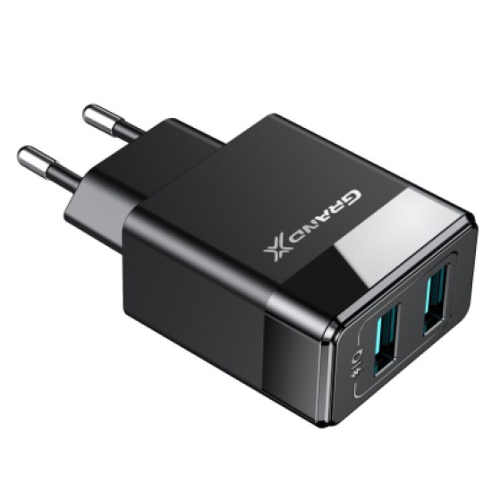 Зарядное устройство Grand-X CH-50 2USB 5V 2,4A (CH-50) Зарядное устройство Grand-X CH-50 2USB 5V 2,4A (CH-50)