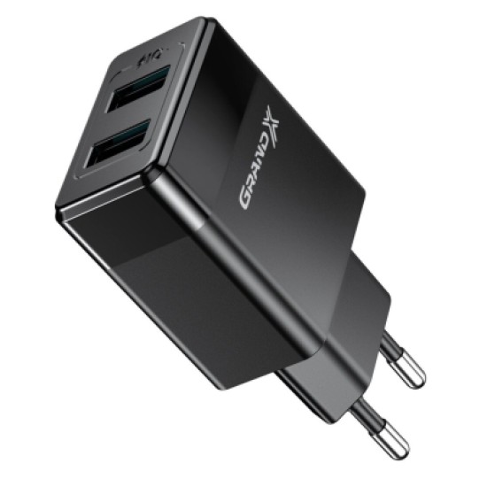 Зарядное устройство Grand-X CH-50 2USB 5V 2,4A (CH-50) Зарядное устройство Grand-X CH-50 2USB 5V 2,4A (CH-50)