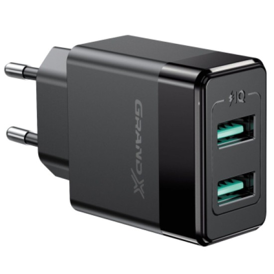 Зарядное устройство Grand-X CH-50 2USB 5V 2,4A (CH-50) Зарядное устройство Grand-X CH-50 2USB 5V 2,4A (CH-50)