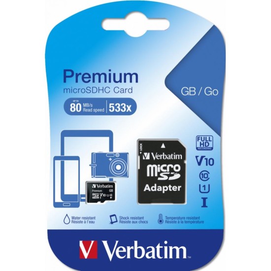 Карта памяти Verbatim 32GB microSDHC class 10 (MDAVR-9/G) Карта памяти Verbatim 32GB microSDHC class 10 (MDAVR-9/G)