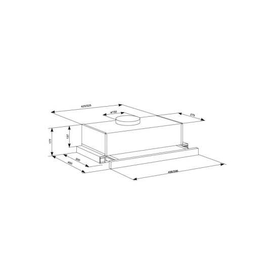 Вытяжка кухонная Eleyus LOTUS 1000 50 INOX