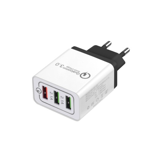 Зарядное устройство XoKo QC-300 3 USB Qualcom 3.0 4.8A Black (QC-300-BK) Зарядное устройство XoKo QC-300 3 USB Qualcom 3.0 4.8A Black (QC-300-BK)