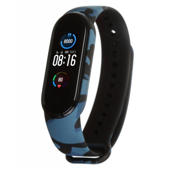 Ремінець до фітнес браслета Armorstandart для Xiaomi Mi Band 5 Khaki Blue (ARM57016) Ремінець до фітнес браслета Armorstandart для Xiaomi Mi Band 5 Khaki Blue (ARM57016)