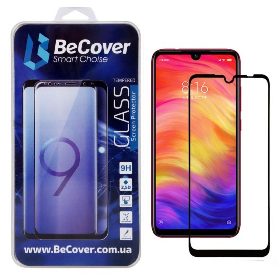 Стекло защитное BeCover Full Glue & Cover Xiaomi Redmi Note 7 Black (703190) Стекло защитное BeCover Full Glue & Cover Xiaomi Redmi Note 7 Black (703190)