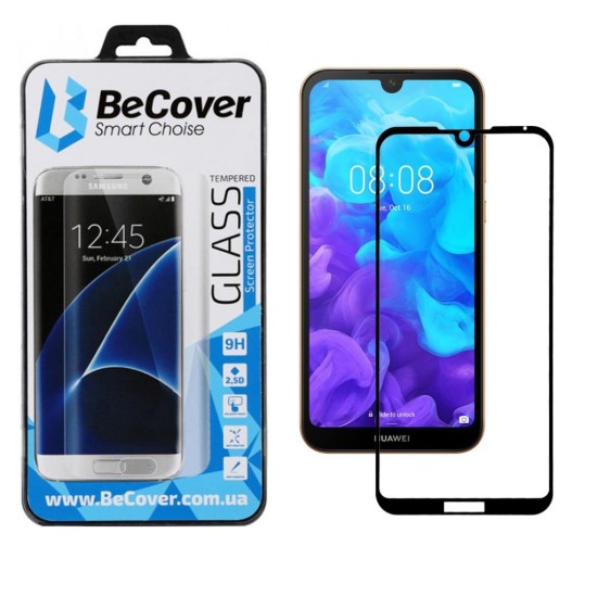 Стекло защитное BeCover Huawei Y5 2019 Black (703832) Стекло защитное BeCover Huawei Y5 2019 Black (703832)