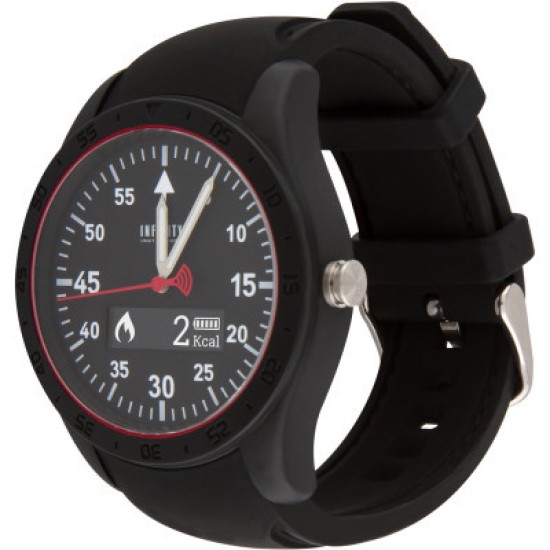 Смарт-часы Atrix INFINITYS X20 45mm Swiss Sport Chrono Black-silicone Смарт-ч (swwpaii2sscbs)