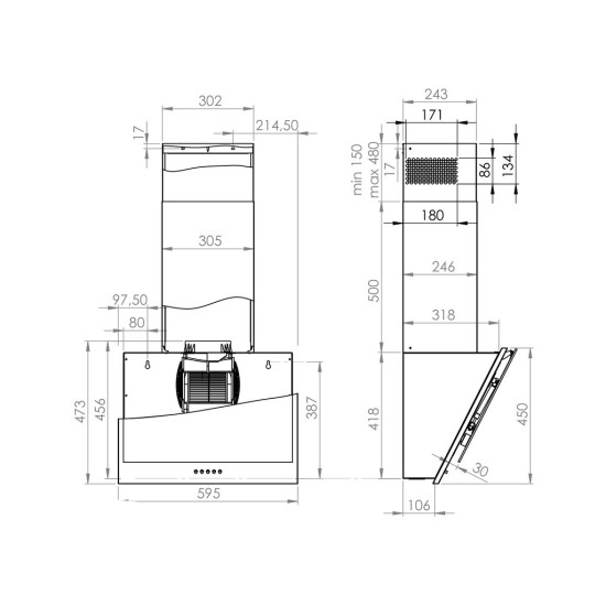 Витяжка кухонна Gorenje WHI6SYB Витяжка кухонна Gorenje WHI6SYB