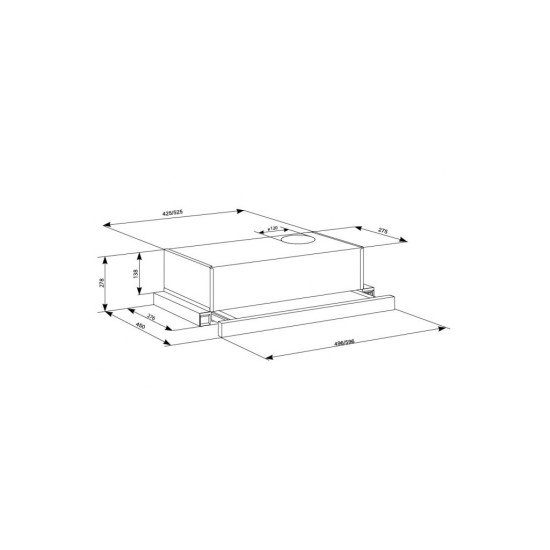 Вытяжка кухонная Eleyus BREEZE 470 50 BL