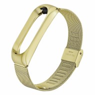 Ремешок для фитнес браслета BeCover Metal для Xiaomi Mi Band 3/4 Gold (704653)