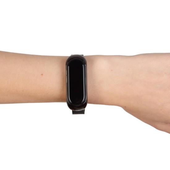 Ремешок для фитнес браслета BeCover Metal для Xiaomi Mi Smart Band 5 Black (705146) Ремешок для фитнес браслета BeCover Metal для Xiaomi Mi Smart Band 5 Black (705146)