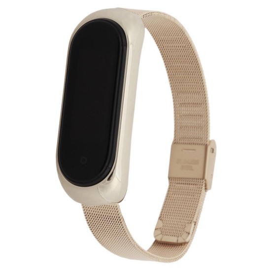 Ремешок для фитнес браслета BeCover Metal для Xiaomi Mi Smart Band 5 Rose Gold (705149) Ремешок для фитнес браслета BeCover Metal для Xiaomi Mi Smart Band 5 Rose Gold (705149)