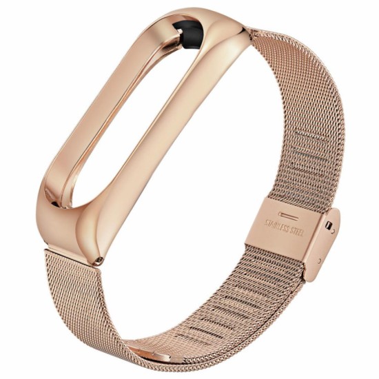 Ремешок для фитнес браслета BeCover Metal для Xiaomi Mi Smart Band 5 Rose Gold (705149) Ремешок для фитнес браслета BeCover Metal для Xiaomi Mi Smart Band 5 Rose Gold (705149)