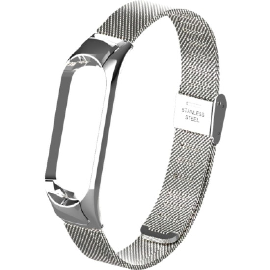 Ремешок для фитнес браслета BeCover Metal для Xiaomi Mi Smart Band 5 Silver (705147) Ремешок для фитнес браслета BeCover Metal для Xiaomi Mi Smart Band 5 Silver (705147)
