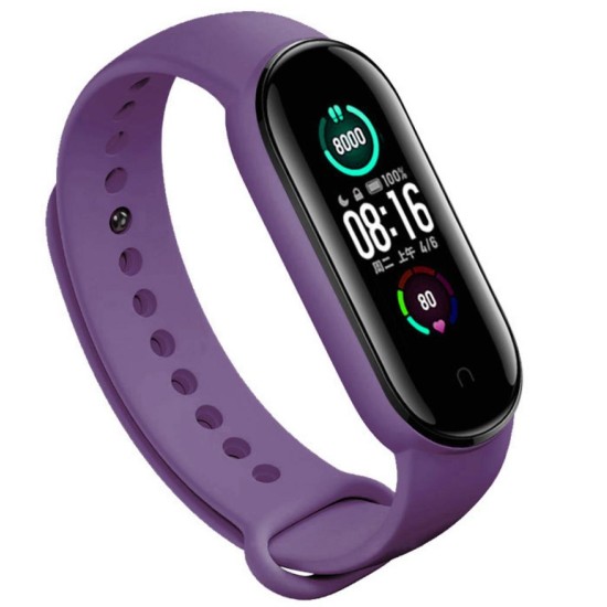 Ремешок для фитнес браслета BeCover Silicone для Xiaomi Mi Smart Band 5 Purple (705070) Ремешок для фитнес браслета BeCover Silicone для Xiaomi Mi Smart Band 5 Purple (705070)