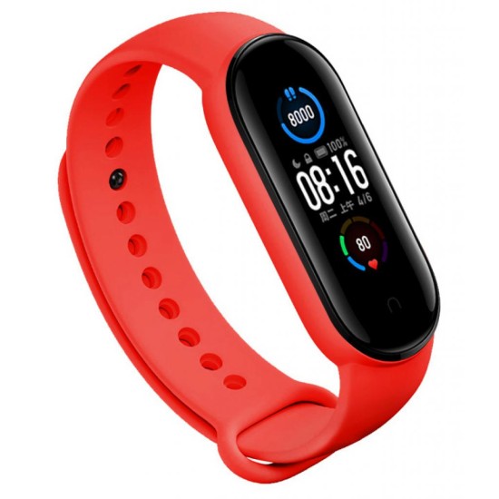 Ремешок для фитнес браслета BeCover Silicone для Xiaomi Mi Smart Band 5 Red (705071) Ремешок для фитнес браслета BeCover Silicone для Xiaomi Mi Smart Band 5 Red (705071)