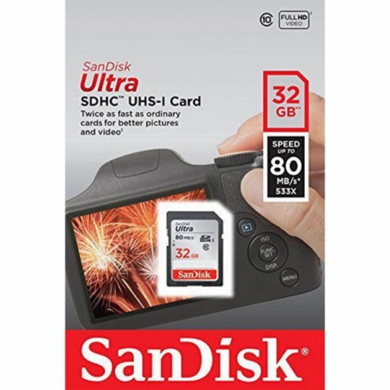 Карта памяти SanDisk 32GB SDHC class 10 Ultra (SDSDUN4-032G-GN6IN) Карта памяти SanDisk 32GB SDHC class 10 Ultra (SDSDUN4-032G-GN6IN)