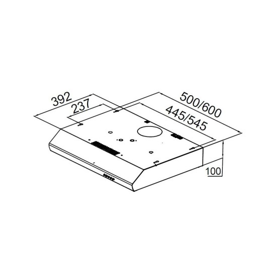 Вытяжка кухонная Pyramida UX 60 IV