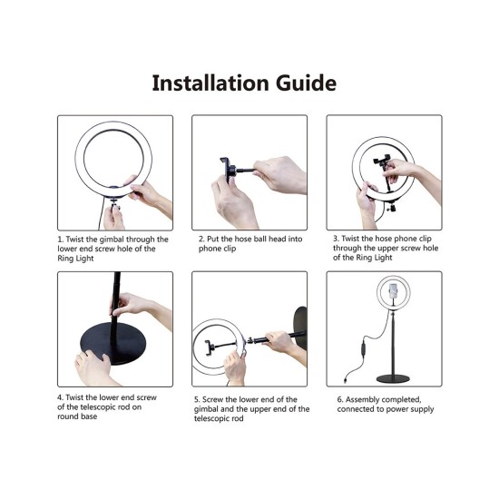 Набор блогера Puluz Ring USB LED lamp 10.2"+ table mount 140cm (PKT3039) Набор блогера Puluz Ring USB LED lamp 10.2"+ table mount 140cm (PKT3039)