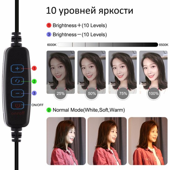 Набор блогера Puluz Ring USB LED lamp PU407 11.8" (PU407) Набор блогера Puluz Ring USB LED lamp PU407 11.8" (PU407)