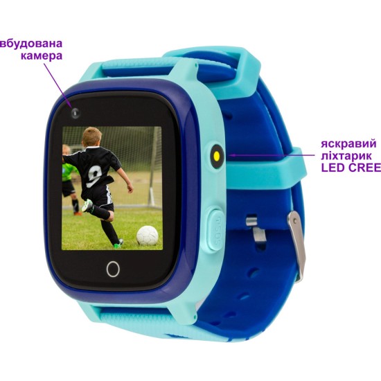Смарт-часы Amigo GO005 4G WIFI Kids waterproof Thermometer Blue (747017)