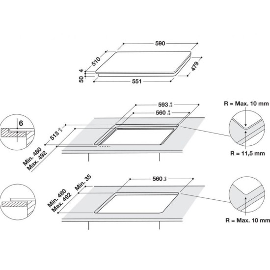 Варочная поверхность Whirlpool WFS0160NE Варочная поверхность Whirlpool WFS0160NE