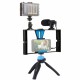 Набор блогера Puluz 4in1 (light, mount, phone holder, microphone) (PKT3023)