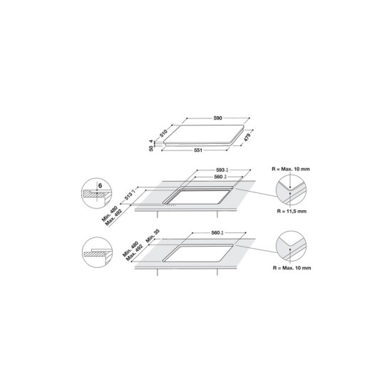 Варочная поверхность Whirlpool WSQ7360NE