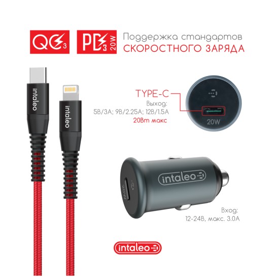 Зарядное устройство Intaleo CCGQPD120L (1283126509964) Зарядное устройство Intaleo CCGQPD120L (1283126509964)