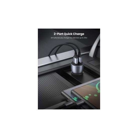 Зарядное устройство Ugreen CD213 36W 2xUSB QC 3.0 3A Car Charger (Dark Blue) (10144) Зарядное устройство Ugreen CD213 36W 2xUSB QC 3.0 3A Car Charger (Dark Blue) (10144)