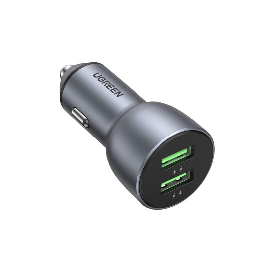 Зарядное устройство Ugreen CD213 36W 2xUSB QC 3.0 3A Car Charger (Dark Blue) (10144) Зарядное устройство Ugreen CD213 36W 2xUSB QC 3.0 3A Car Charger (Dark Blue) (10144)