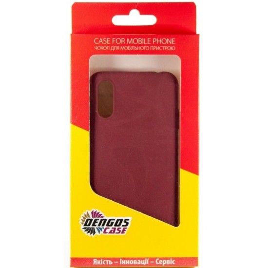 Чехол для мобильного телефона Dengos Carbon Samsung Galaxy A01, red (DG-TPU-CRBN-55) (DG-TPU-CRBN-55)