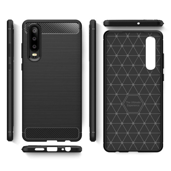 Чехол для мобильного телефона Laudtec для Huawei P30 Carbon Fiber (Black) (LT-P30B) Чехол для мобильного телефона Laudtec для Huawei P30 Carbon Fiber (Black) (LT-P30B)